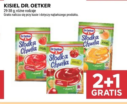 Kisiel morelowy Dr. Oetker Słodka Chwila promocja w Stokrotka