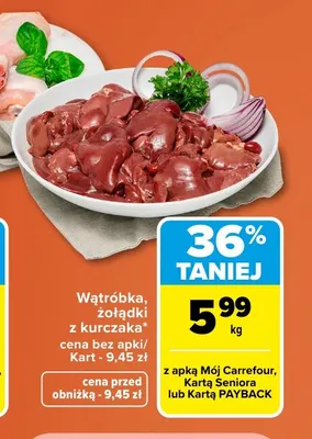 Wątróbka z kurczaka promocja w Carrefour