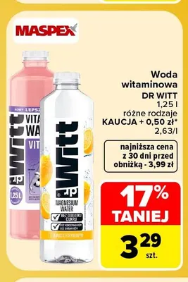 Woda witaminowa Dr Witt promocja w Carrefour