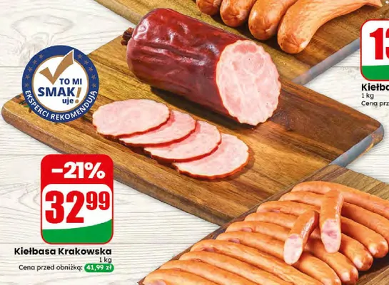 Kiełbasa Krakowska Agro Rydzyna promocja w Dino