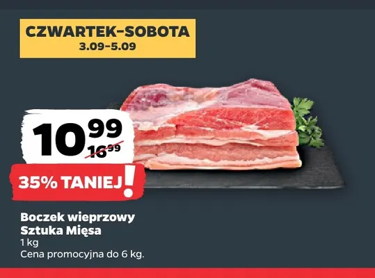 Boczek wieprzowy Sztuka Mięsa promocja w Netto