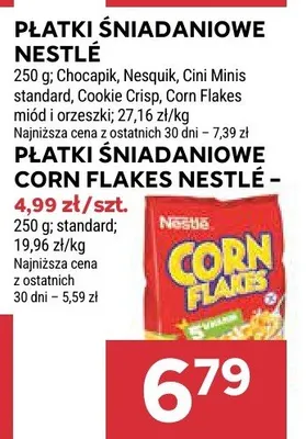 Płatki śniadaniowe Nestle Corn Flakes promocja w Stokrotka