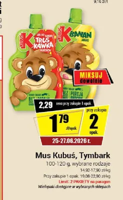 Mus Kubuś Truskawka promocja w Premium Nasz Sklep