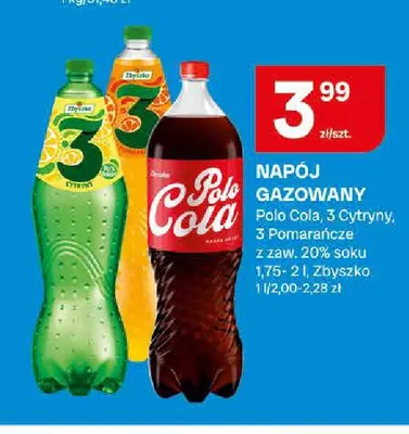 Napój gazowany Polo Cola Zbyszko promocja w Chorten
