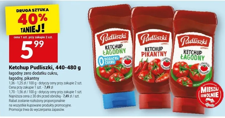 Ketchup łagodny promocja w Twój Market