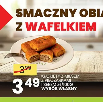 Krokiety z mięsem Wyrób Własny promocja w Wafelek