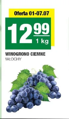 Winogrono ciemne promocja w SPAR