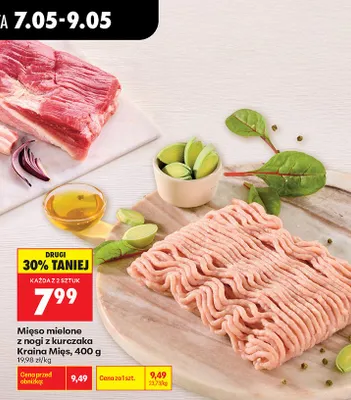 Mięso mielone z nogi z kurczaka Kraina Mięs promocja w Biedronka