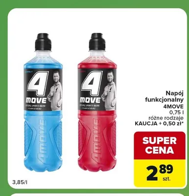 Napój funkcjonalny 4MOVE niebieski promocja w Carrefour Express