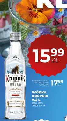 Wódka Krupnik 0,2l promocja w Duży Ben