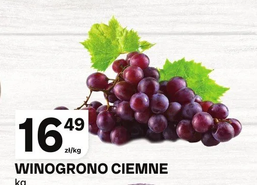 Winogrona ciemne promocja w Chorten