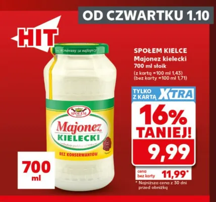 Majonez kielecki Społem Kielce promocja w Kaufland