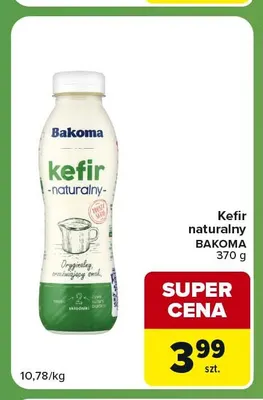 Kefir naturalny Bakoma promocja w Carrefour Express