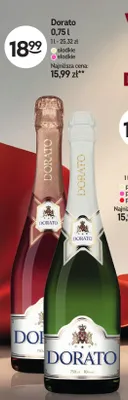 Wino musujące Dorato słodkie różowe promocja w Żabka