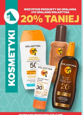 Produkty do opalania i po opalaniu Kolastyna promocja w Netto