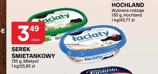 Serek śmietankowy Łaciate promocja w Chorten