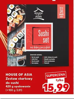Zestaw startowy do sushi House of Asia promocja w Kaufland