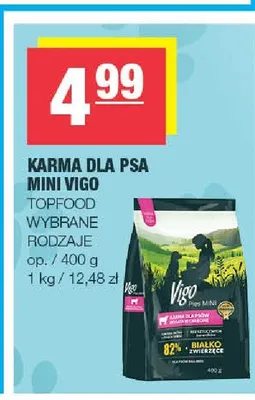 Karma dla psa Mini Vigo promocja w SPAR