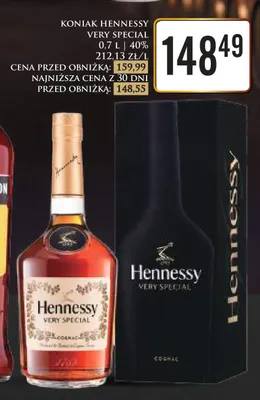 Koniak Hennessy Very Special 40% promocja w Dino