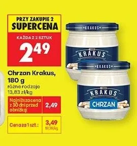Chrzan Krakus promocja w Biedronka
