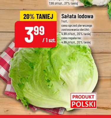 Sałata lodowa polska promocja w POLOmarket