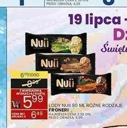 Lody Nuii Italian Roasted Hazelnut & Pistachio promocja w Wafelek