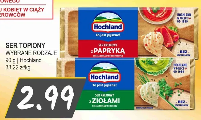 Ser topiony Hochland z ziołami promocja w Słoneczko