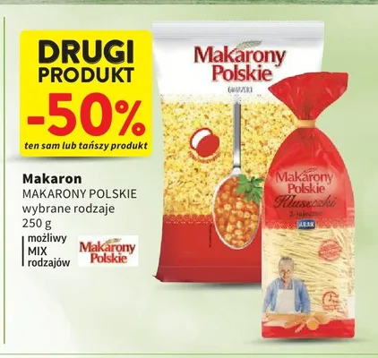 Makaron kluseczki 2-jajeczne Makarony Polskie promocja w Intermarche