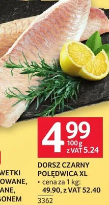 Dorsz czarny polędwica XL z polewą promocja w Selgros