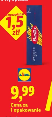 Makaron spaghetti N°5 promocja w Lidl