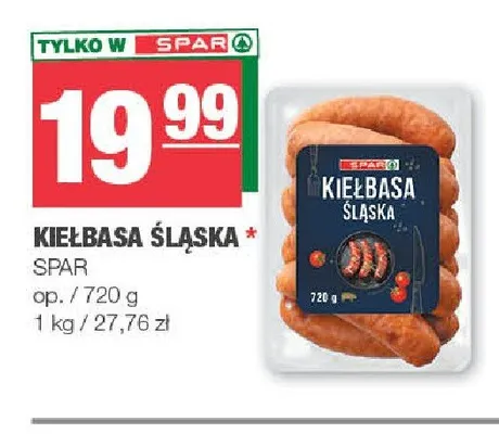 Kiełbasa śląska Spar promocja w SPAR