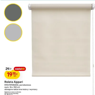 Roleta Appari jasnobeżowa 5904759286836 promocja w Castorama