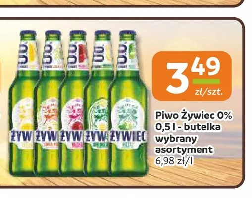 Piwo bezalkoholowe Żywiec Lemon 0,0% promocja w Gama