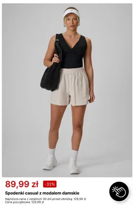 Spodenki casual z modalem damskie 4F promocja w 4F