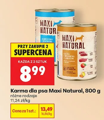 Karma dla psa różne rodzaje promocja w Biedronka