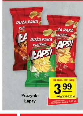 Prażynki Łapsy promocja w Gram Market