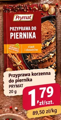 Przyprawa korzenna do piernika Prymat promocja w emma MARKET