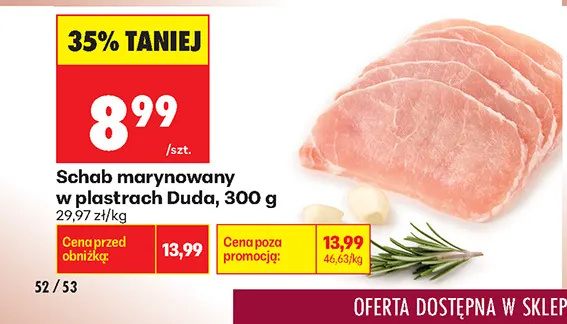 Schab marynowany w plastrach Duda promocja w Biedronka