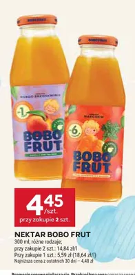 Nektar Bobo Frut promocja w Stokrotka