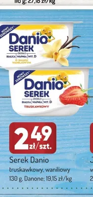Serek homogenizowany waniliowy Danio promocja w Avita