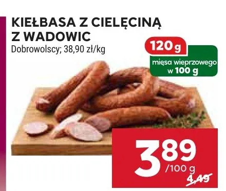 Kiełbasa z cielęcina z wadowic promocja w Stokrotka