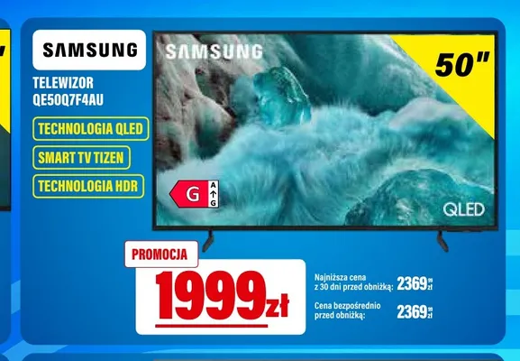 Telewizor Samsung QE50Q7F4AU promocja w RTV EURO AGD