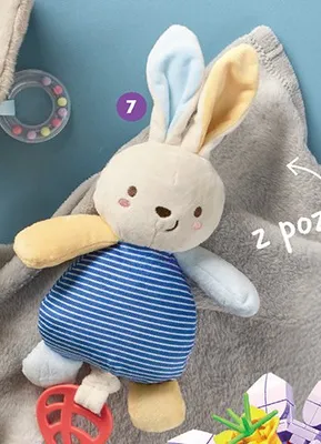Sensoryczna zabawka dla niemowlaka - królik z pozytywką promocja w Biedronka