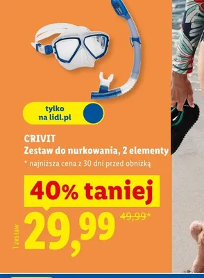 Zestaw do nurkowania, 2 elementy promocja w Lidl