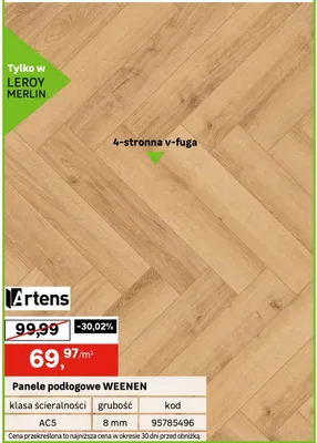 Panele podłogowe WEENEN promocja w Leroy Merlin