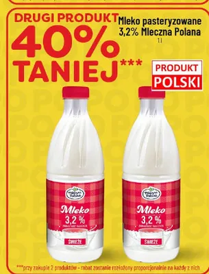 Mleko pasteryzowane 3,2% świeże promocja w POLOmarket