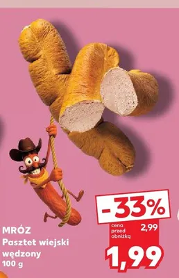 Pasztet wiejski wędzony Mróz promocja w Kaufland