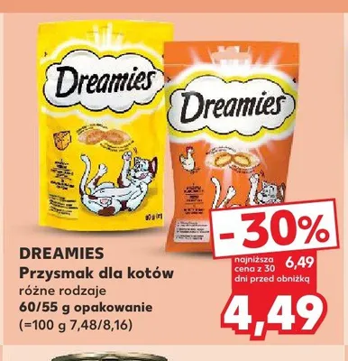 Przysmak dla kotów Dreamies promocja w Kaufland
