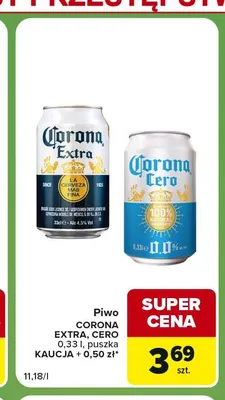 Piwo Corona Extra promocja w Carrefour Express