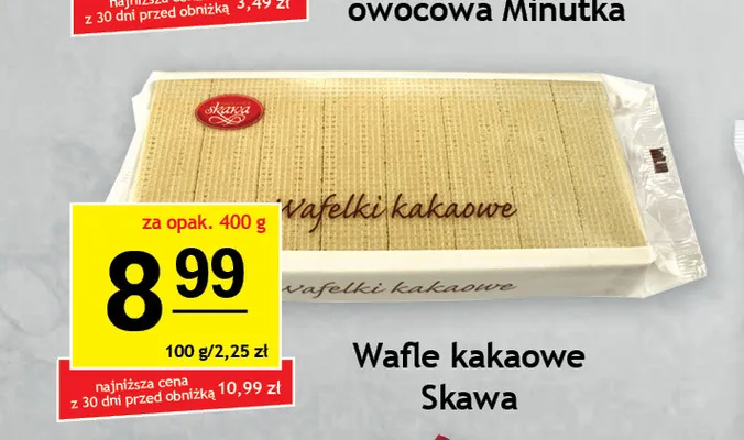 Wafle kakaowe Skawa promocja w Gram Market